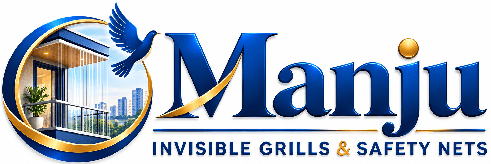 Manju Invisible Grills & Safety Nets logo