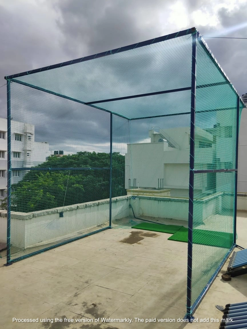 Terrace Cricket Nets installation in Hyderabad